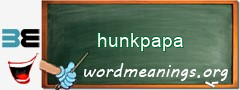 WordMeaning blackboard for hunkpapa